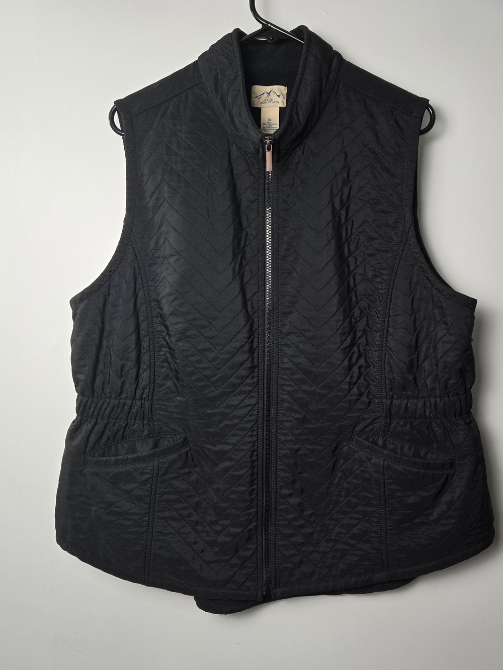 Mountain Khakis Quilted Black Women's Vest with Zip Front